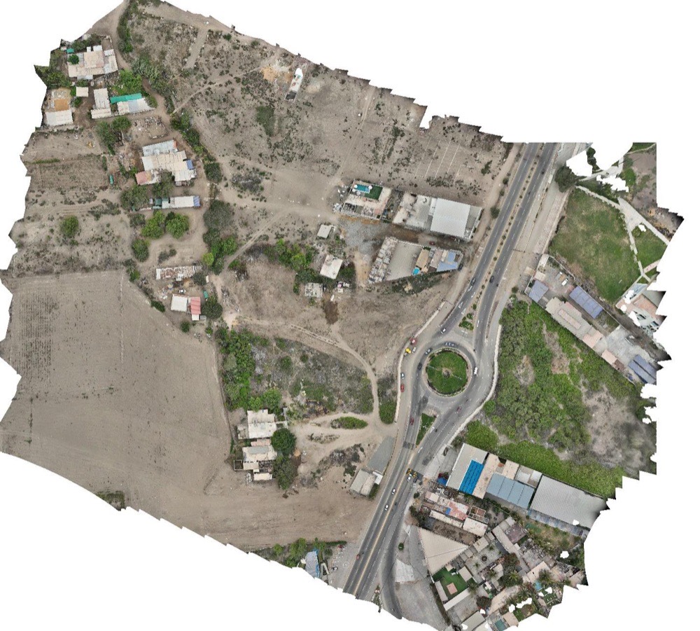 Vista cenital del terreno del proyecto y su entorno