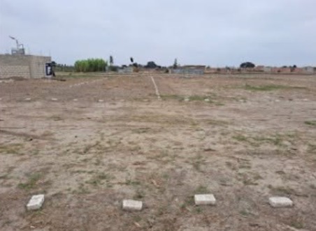 Lotes demarcados en el terreno